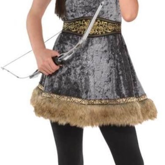 BRAND NEW youth girl archer hunter huntress halloween costume XL 14-16 - Picture 3 of 7